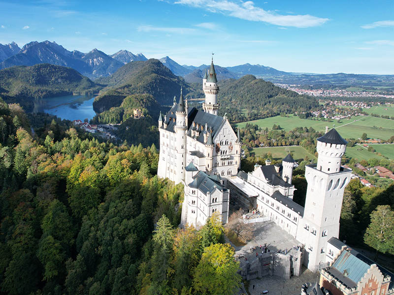 drohnen_fotografie_02 schloss neuschwanstein aus der drohnenperspektive